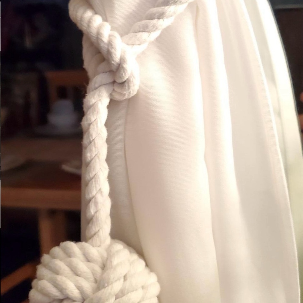 Elegant White Curtain Tieback
